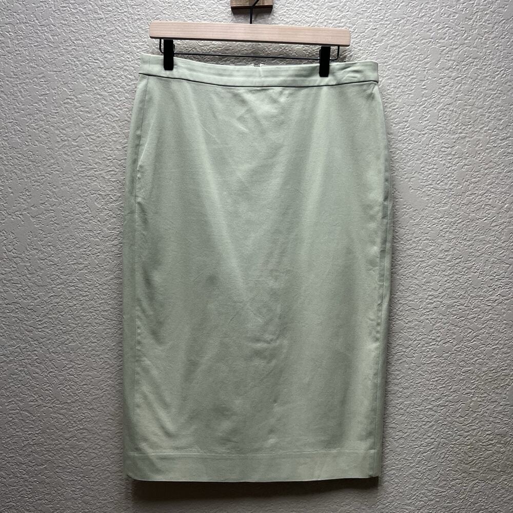 J Crew No.3 Woman’s Pencil Skirt Size 12T Seafoam Green
